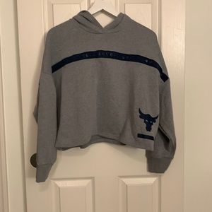 Under Armour Project Rock cropped hoodie